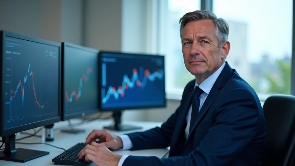 Moderne Finanzanalyse mit europäischen Wirtschaftsdaten und grafischen Darstellungen auf digitalen Bildschirmen